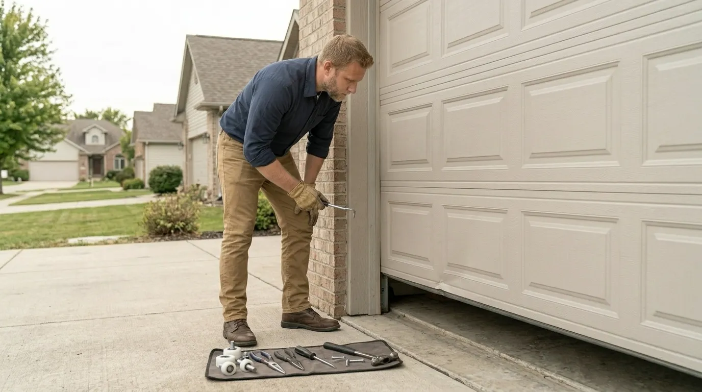 Repaired & tested - West Bend garage door service