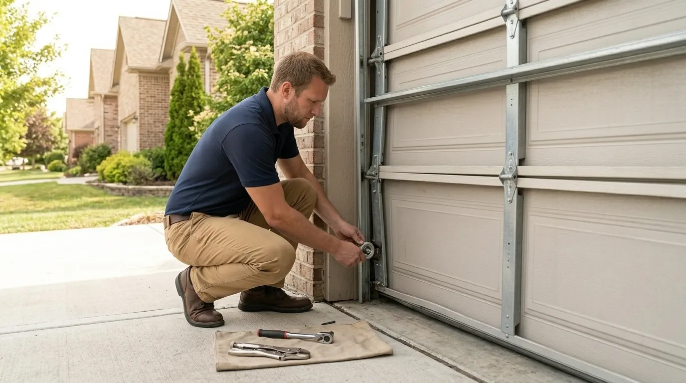 Repaired & tested - West Bend garage door service