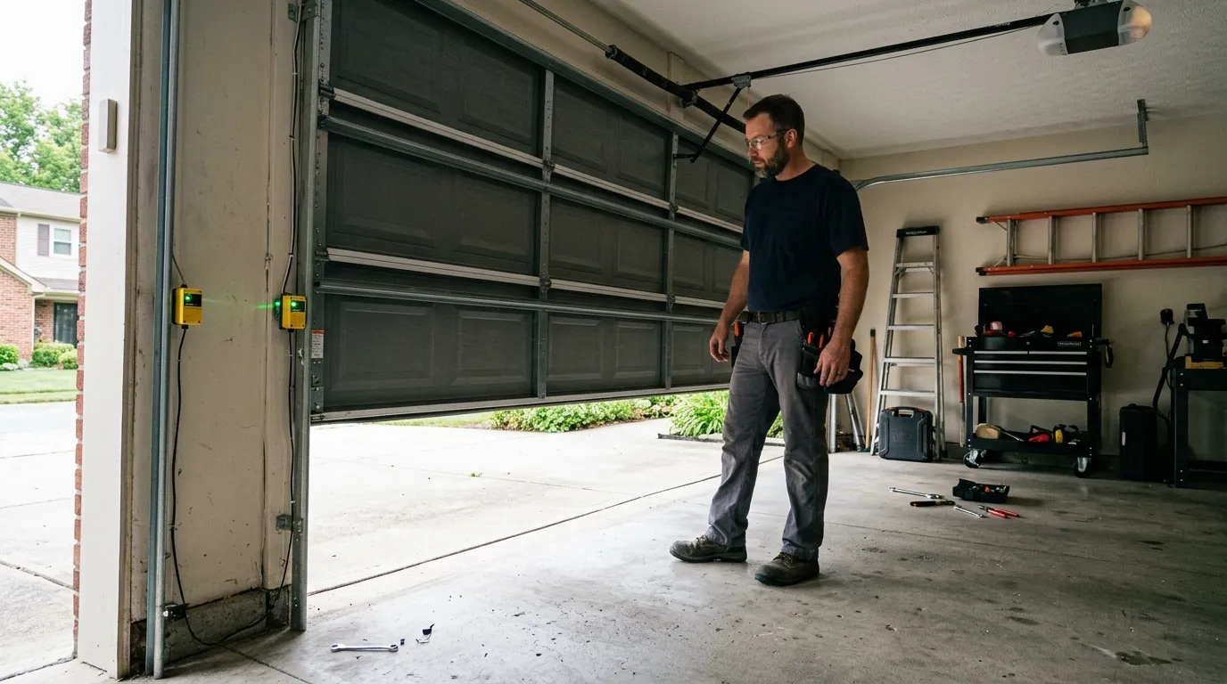 Repaired & tested - West Bend garage door service