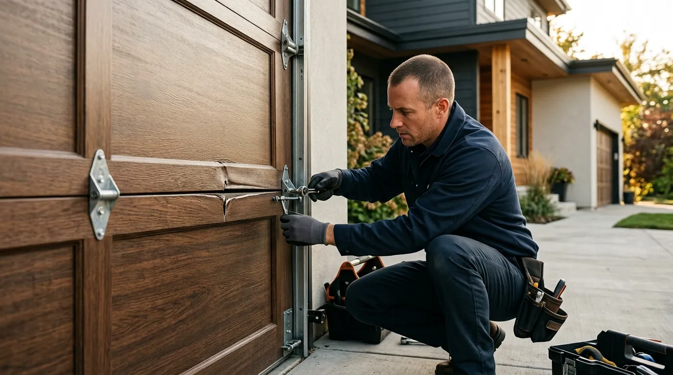 Repaired & tested - West Bend garage door service
