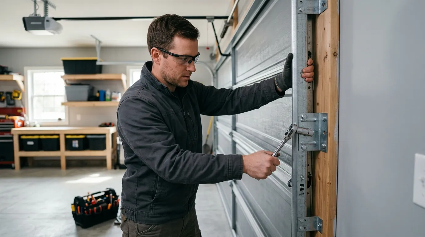 Repaired & tested - West Bend garage door service