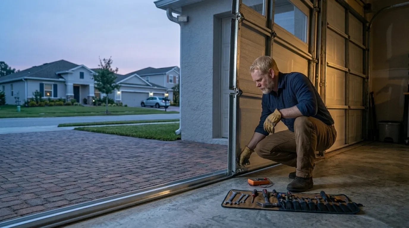 Repaired & tested - West Bend garage door service
